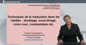 2.ª Píldora T&P_Techniques de la traduction dans les médias : doublage, sous-titrage, voice over, commentaire, etc.