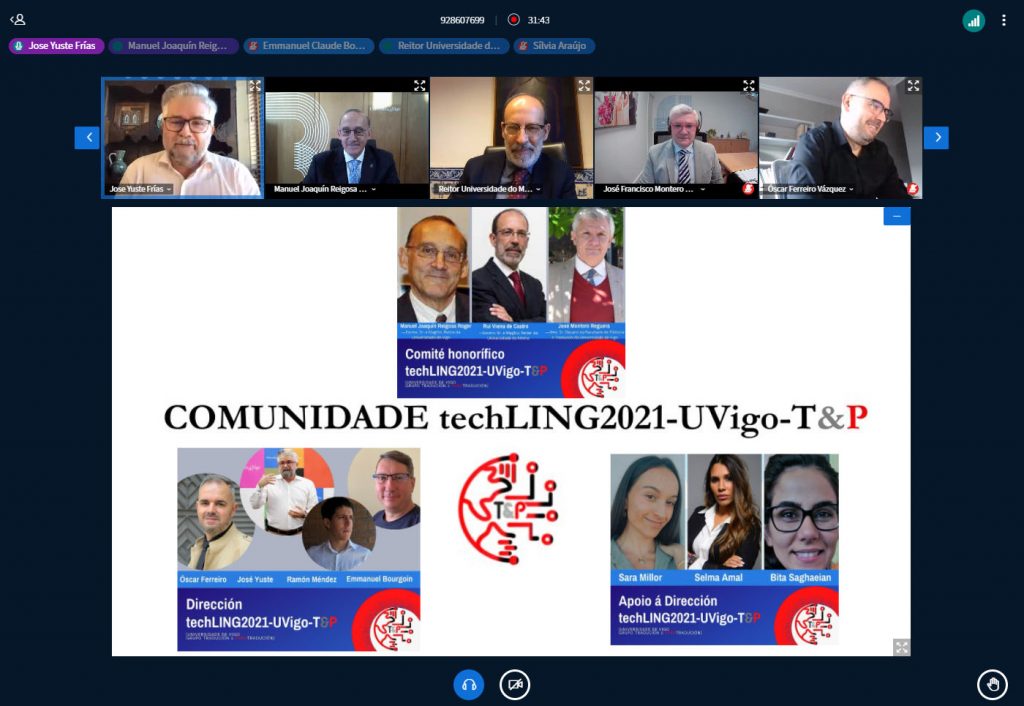 A inauguración de techLING2021-UVigo-T&P no DUVI
